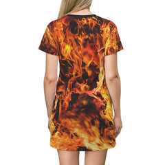 Fire T-Shirt Dress