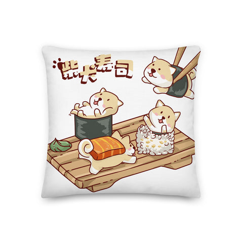 Shiba Sushi! Premium Pillow