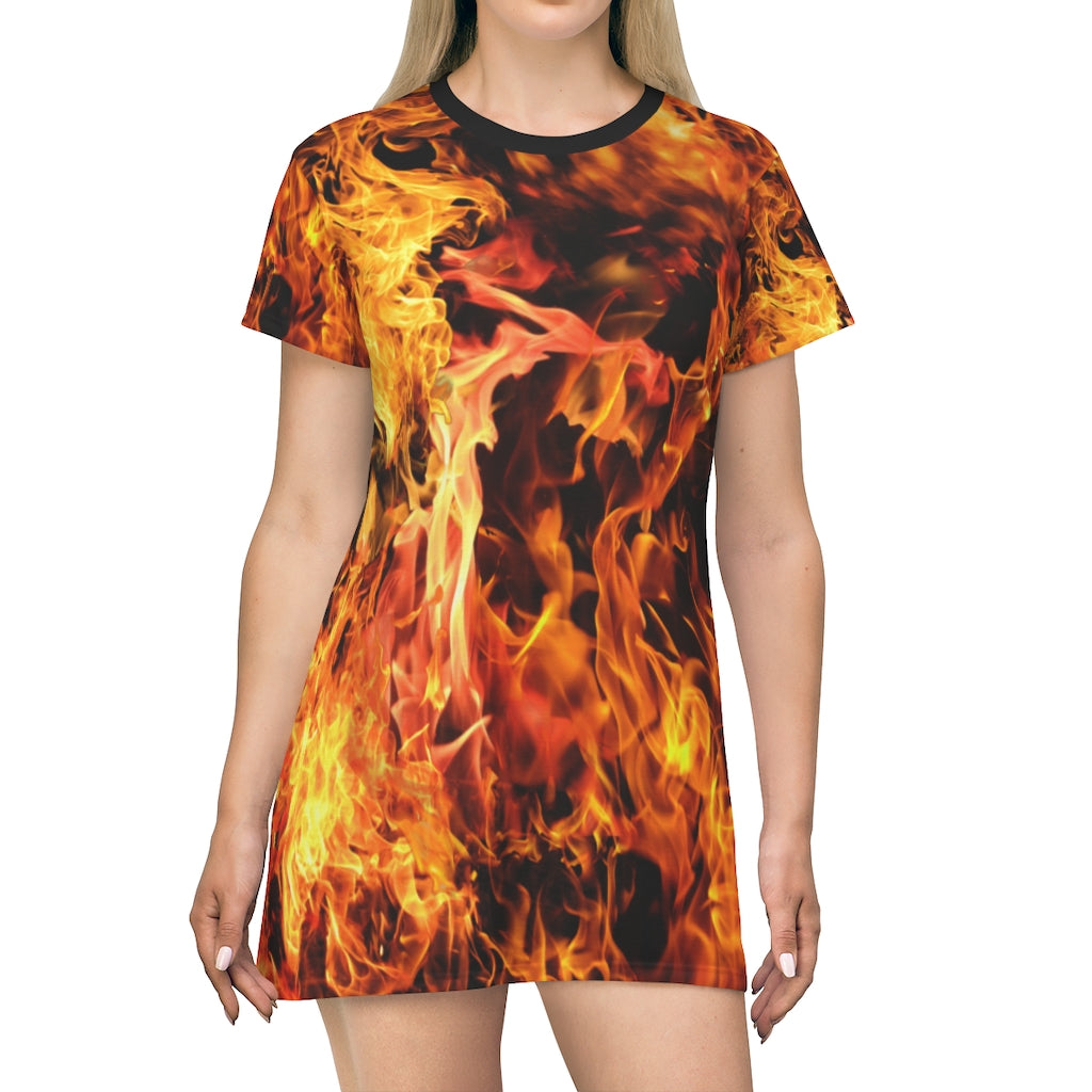 Fire T-Shirt Dress