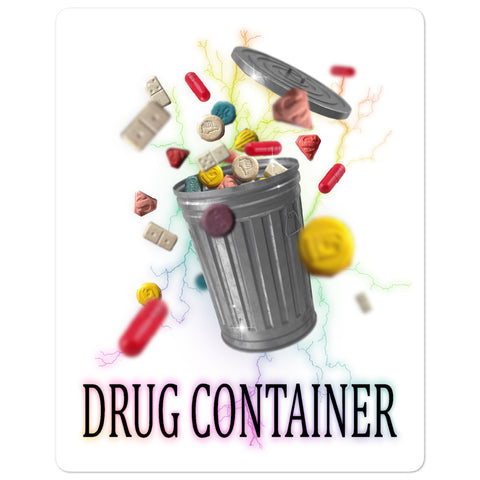 DRUG CONTAINER stickers