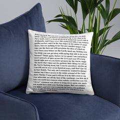 Navy Seal Copypasta Pillow