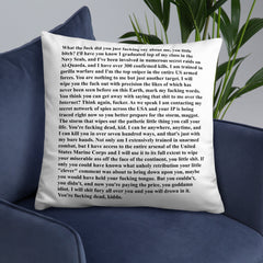 Navy Seal Copypasta Pillow