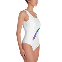 Holographic knife One-Piece Swimsuit