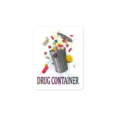 DRUG CONTAINER stickers