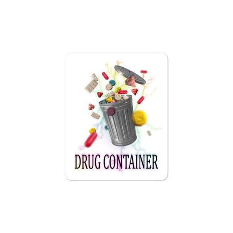 DRUG CONTAINER stickers